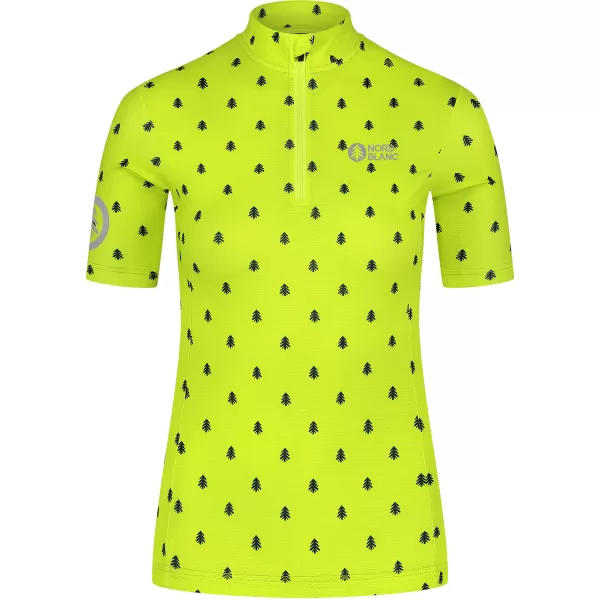  Ženski biciklistički dres NORDBLANC TREES NBSLF8085 ZELENA 