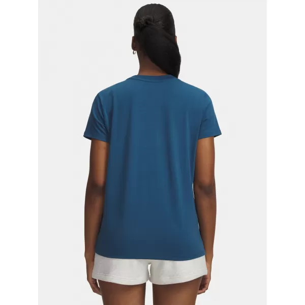  Ženska majica kratkih rukava UNDER ARMOUR RIVAL CORE SS 1383648-498 PLAVA 