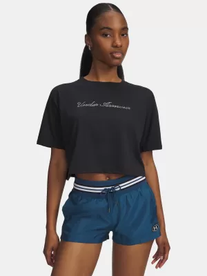 Ženska majica kratkih rukava UNDER ARMOUR W WM CROP SS 6010588-001 CRNA