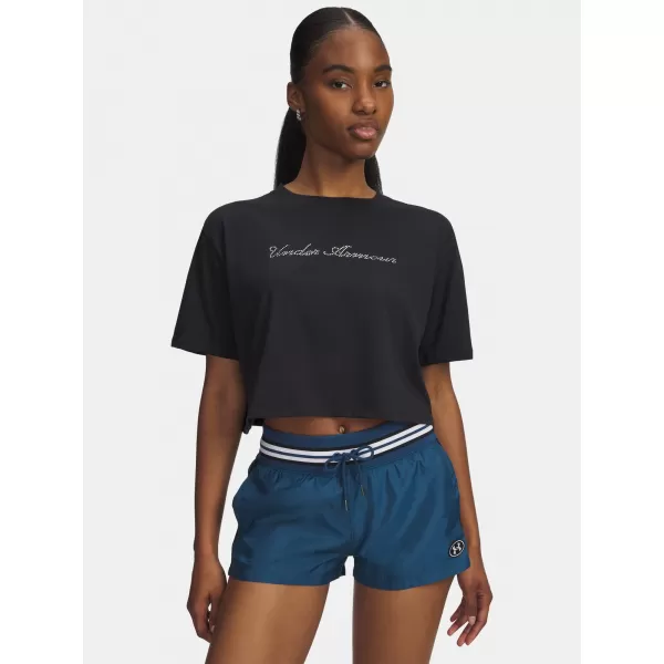  Ženska majica kratkih rukava UNDER ARMOUR W WM CROP SS 6010588-001 CRNA 