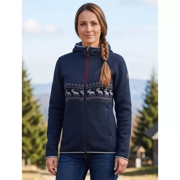  Ženski topli džemper ALPINE PRO NORESA MOONLIT OCEAN VARIJANTA PA 