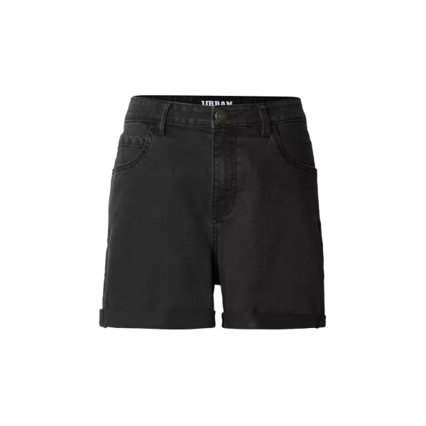  Ženske kratke hlače URBAN CLASSICS TB8371 CRNO OPRANO 