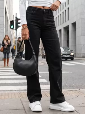 Ženske hlače DSTREET UY3094 CRNA