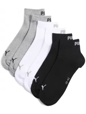 Čarape PUMA UNISEX QUARTER PLAIN 3P 93858917 SIVO/BIJELO/CRNO