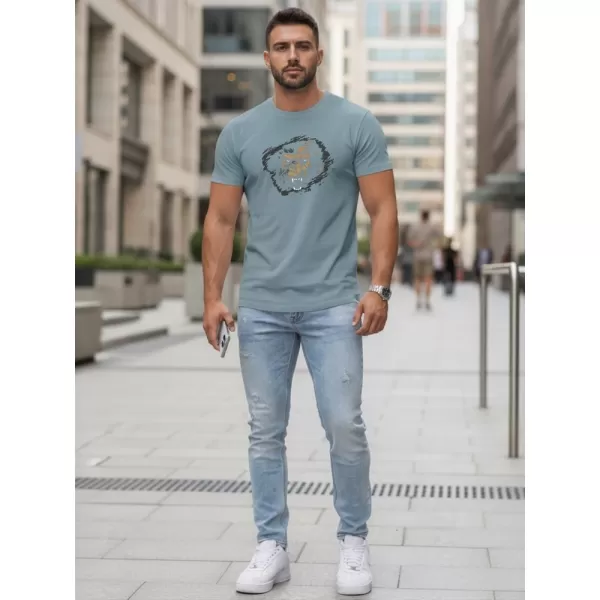  Muška majica kratkih rukava DSTREET NX5085R-SB PLAVA 