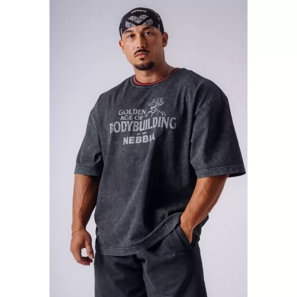  Muške majice NEBBIA OLYMPIA HEAVYWEIGHT COTTON 941 CRNA 