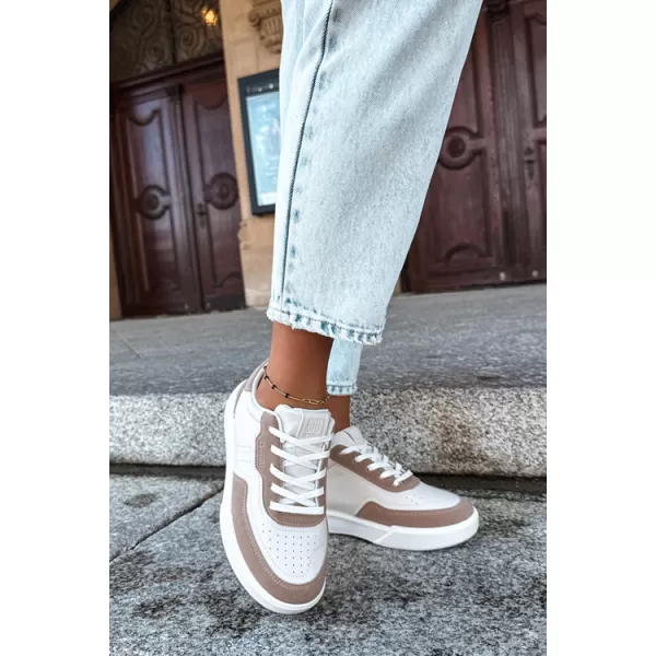  Ženske tenisice BIG STAR SHOES UU274275 BIJELO/BEŽ 