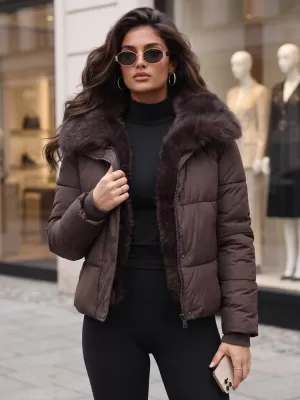 Ženska jakna DSTREET 1 TY6100 LJUBIČASTA