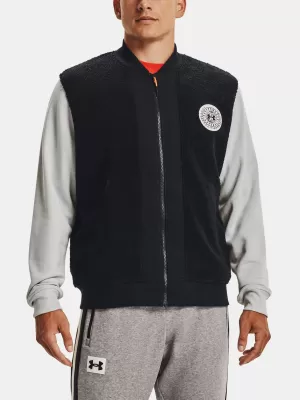 Muška jakna UNDER ARMOUR UA RIVAL FLC ALMA MATER BMBR 1366300-001 CRNA