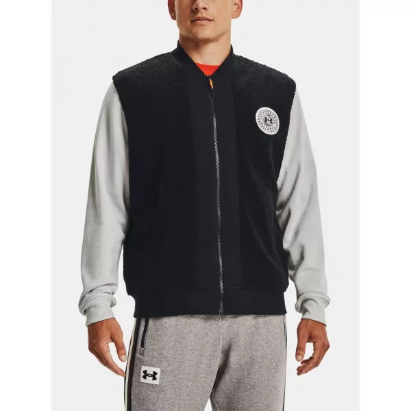  Muška jakna UNDER ARMOUR UA RIVAL FLC ALMA MATER BMBR 1366300-001 CRNA 