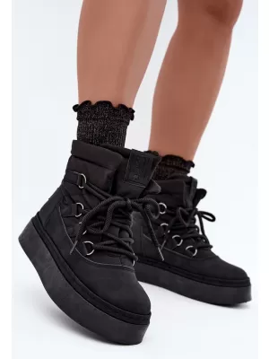 Ženski snjegovići BIG STAR SHOES UU274189 CRNA