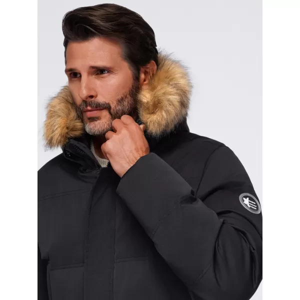  Muška parka OMBRE OM-JALJ-0310 CRNA 