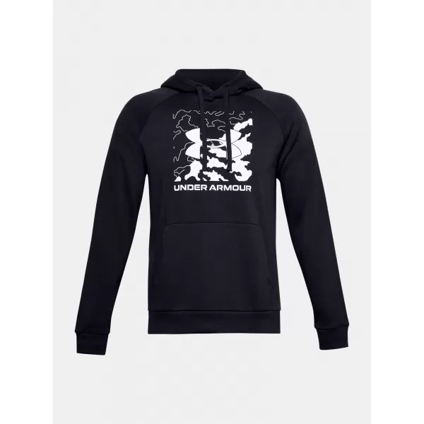  Muški sweatshirt UNDER ARMOUR RIVAL FLEECE BOX LOGO HD 1357095-001 CRNA 
