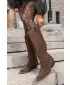 Ženske čizme BIG STAR SHOES UU274519 ČOKOLADA