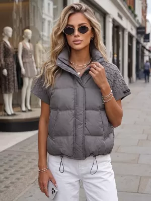 Ženska jakna DSTREET TY5926 TAMNOSIVA