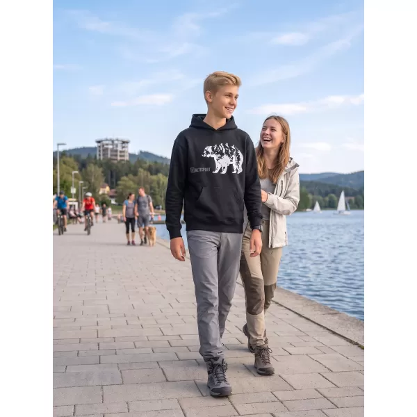  Dječji sweatshirt ALTISPORT ALM193422 CRNA 