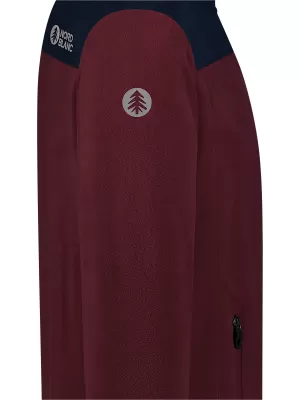 Muški lagani sweatshirt od flisa NORDBLANC CRACKLE NBSFM8373 TAMNOCRVENA