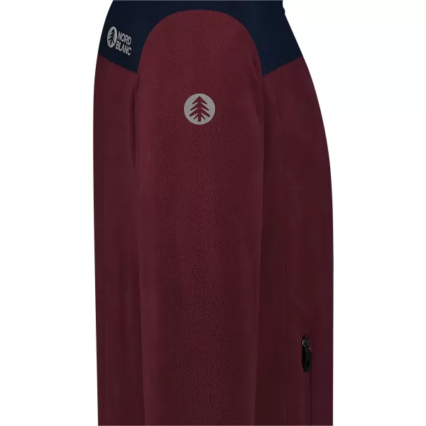  Muški lagani sweatshirt od flisa NORDBLANC CRACKLE NBSFM8373 TAMNOCRVENA 