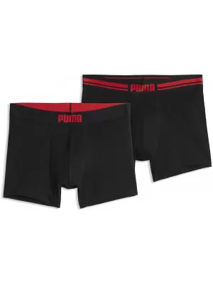 Muške bokserice PUMA MEN EVERYDAY PLACED LOGO BOXER 2P 93847618 CRVENA KOMBINACIJA