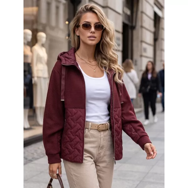  Ženska jakna DSTREET TY5916 TAMNOCRVENA 