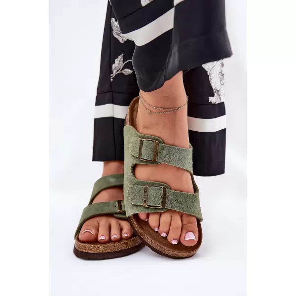  Ženske papuče BIG STAR SHOES RR274A393 ZELENA 