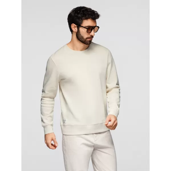  Muški sweatshirt OMBRE OM-SSBN-0271 KREMA 