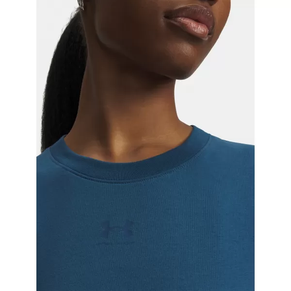  Ženska majica kratkih rukava UNDER ARMOUR RIVAL CORE SS 1383648-498 PLAVA 