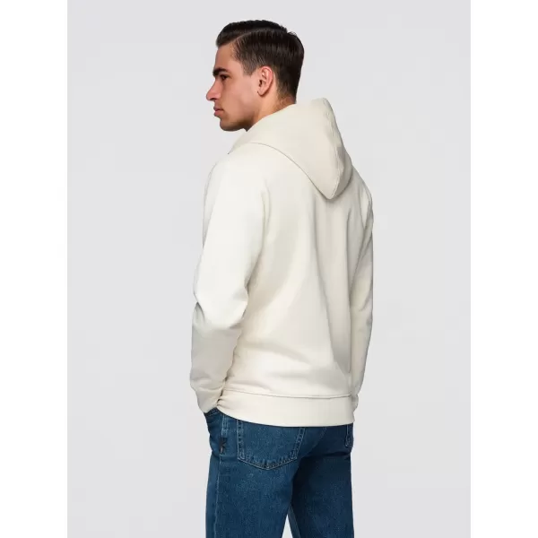  Muški sweatshirt OMBRE OM-SSBZ-0272 KREMA 