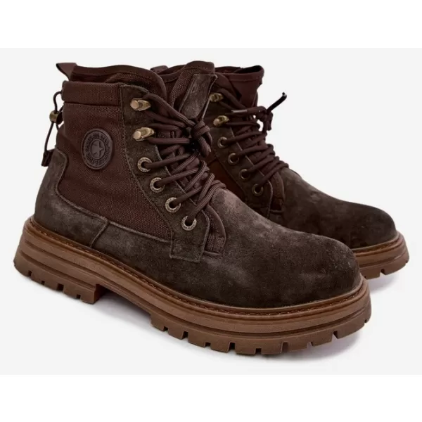  Muške cipele BIG STAR SHOES UU174254 SMEĐE/BEŽ SJENE 
