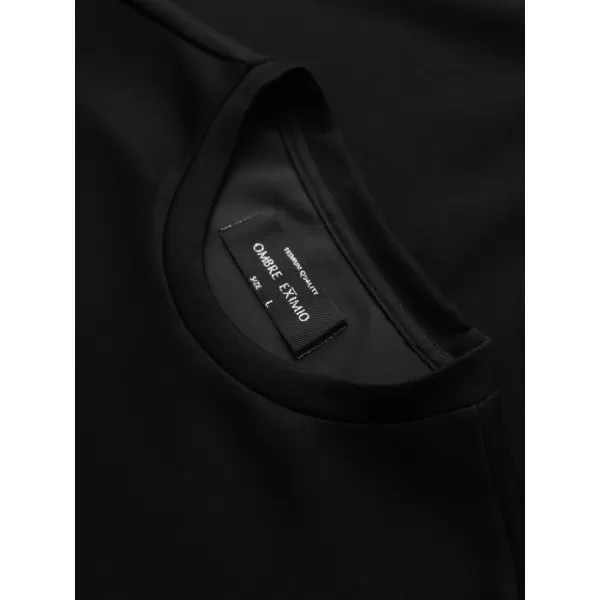  Muški sweatshirt OMBRE OM-SSNZ-0271 CRNA 