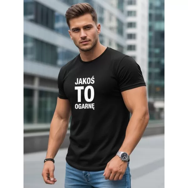  Muška majica kratkih rukava DSTREET NX0116R-BK CRNA 