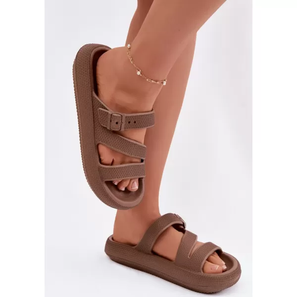  Ženske papuče BIG STAR SHOES 42155-19 SMEĐA/BEŽ 