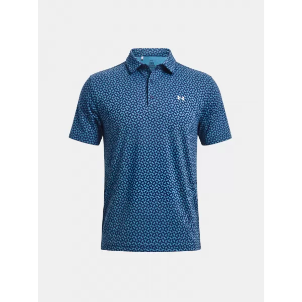  Muška majica kratkih rukava UNDER ARMOUR UA T2G PRINTED POLO 6012304-413 PLAVA 