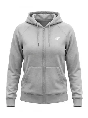 Ženski sweatshirt 4F WMM00TSWSF2535 HLADNI SVIJETLO SIVI MELANGE