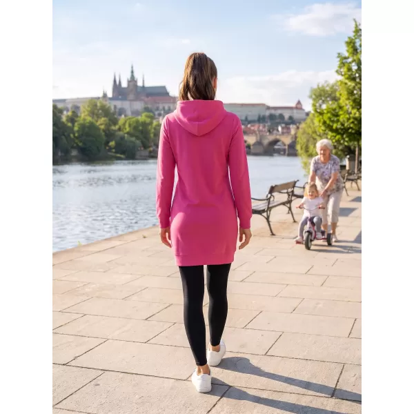  Ženska produžena majica ALTISPORT ALW091419 MAGENTA 