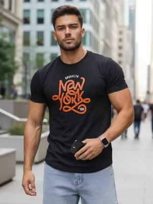 Muška majica kratkih rukava DSTREET RX5368 CRNA