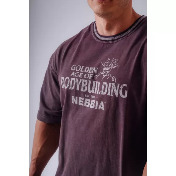 Muške majice NEBBIA OLYMPIA HEAVYWEIGHT COTTON 941 KLARET 