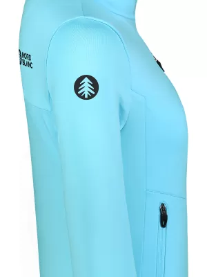 Ženska powerfleece majica NORDBLANC CRISP NBSFL8338 SVIJETLOPLAVA