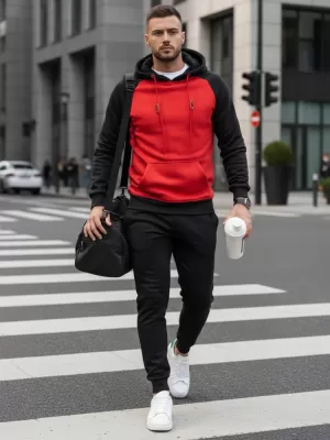 Muški sweatshirt DSTREET BX5491 CRVENA