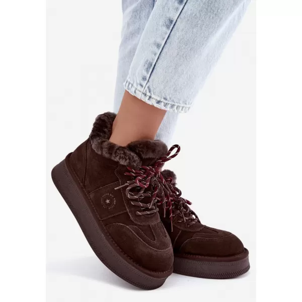  Ženski snjegovići BIG STAR SHOES UU274312 ČOKOLADA 
