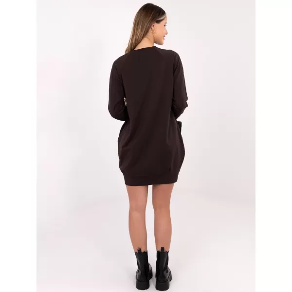  Haljina BASIC FEEL GOOD RV-TU-5184.93P TAMNO SMEĐA 