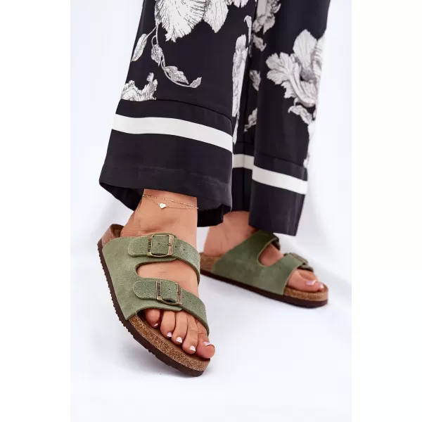 Ženske papuče BIG STAR SHOES RR274A393 ZELENA 