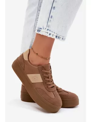 Ženske tenisice BIG STAR SHOES UU274015 SMEĐA/BEŽ