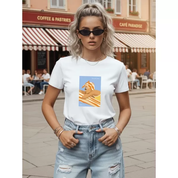  Ženska majica kratkih rukava DSTREET NX8025RY-WH BIJELA 