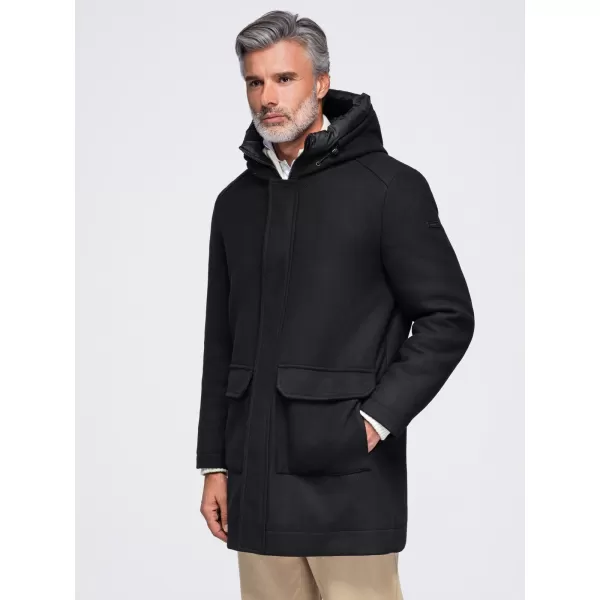 Muška parka OMBRE OM-COWC-0161 CRNA 