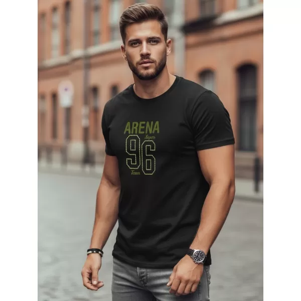  Muška majica kratkih rukava DSTREET NX0146R-BK CRNA 