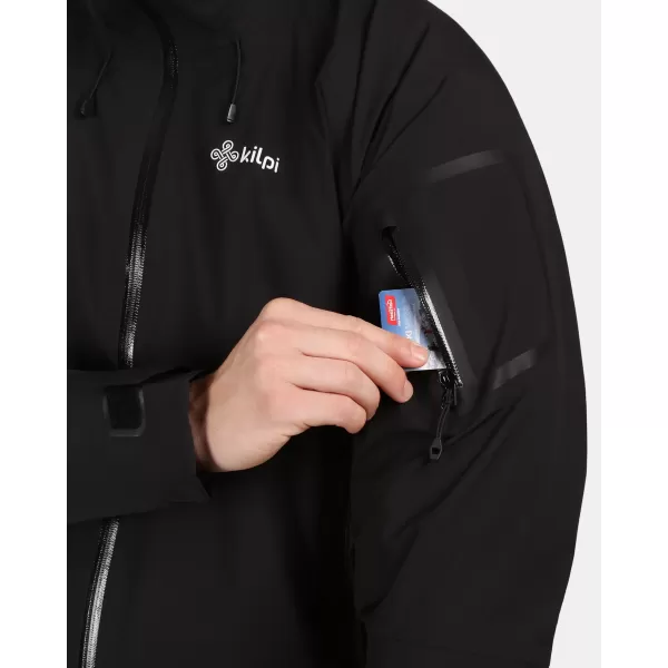  Muška hardshell jakna KILPI MAMBA-M 1M0101KI CRNA 