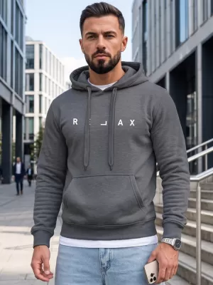 Muški sweatshirt DSTREET NX0001BX-05-09 TAMNOSIVA