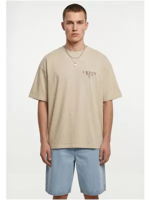 Muška majica kratkih rukava URBAN CLASSICS TB8755 BIJELO/PIJESAK