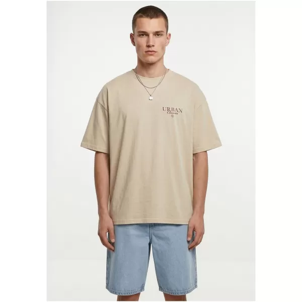  Muška majica kratkih rukava URBAN CLASSICS TB8755 BIJELO/PIJESAK 